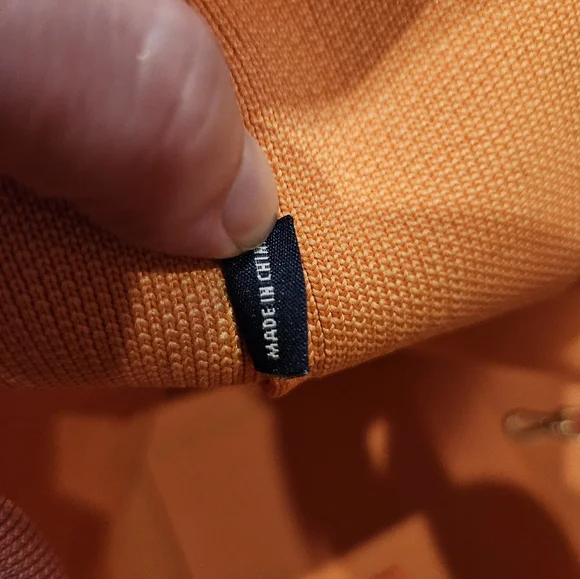 Rothy's The Lightweight Tote Shoulder Bag In Clementine Orange - Picture 8 of 9